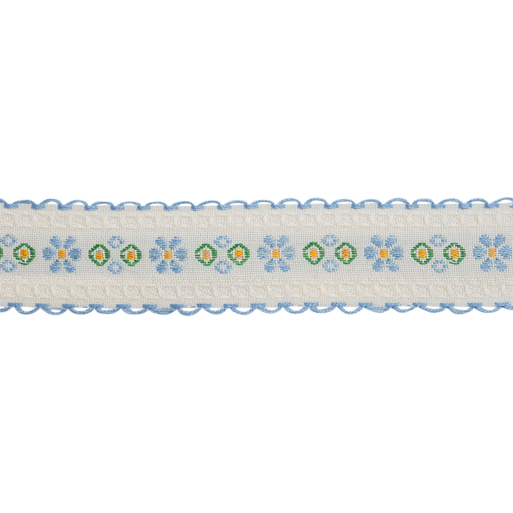 Jacquard Ribbon with Scalloped Edges - 0.875