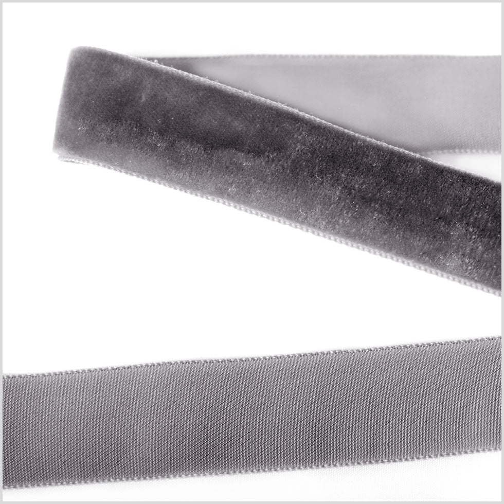 Single Faced Velvet Ribbon Made in Italy - 7/8
