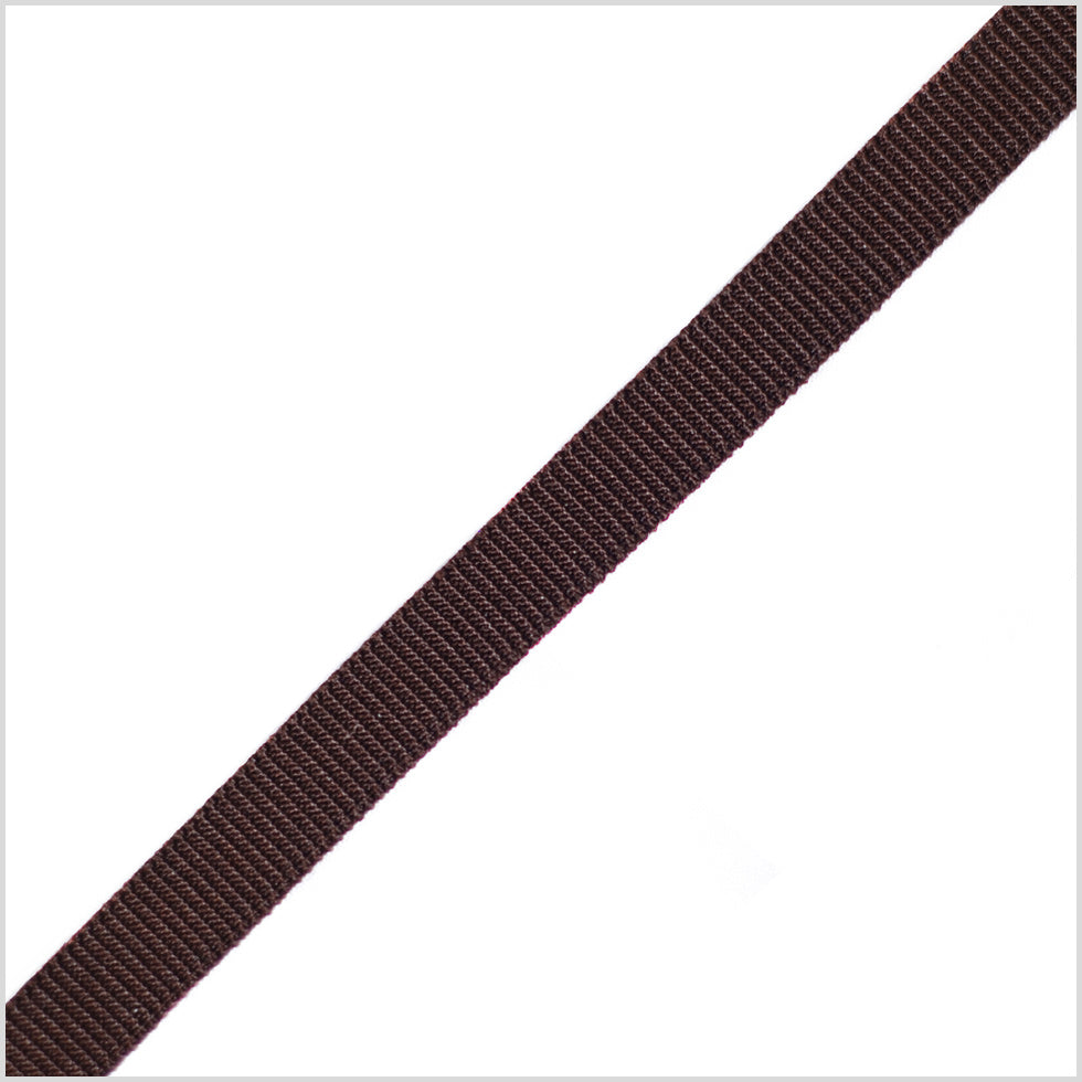 Brown Stretch Grosgrain - 0.375