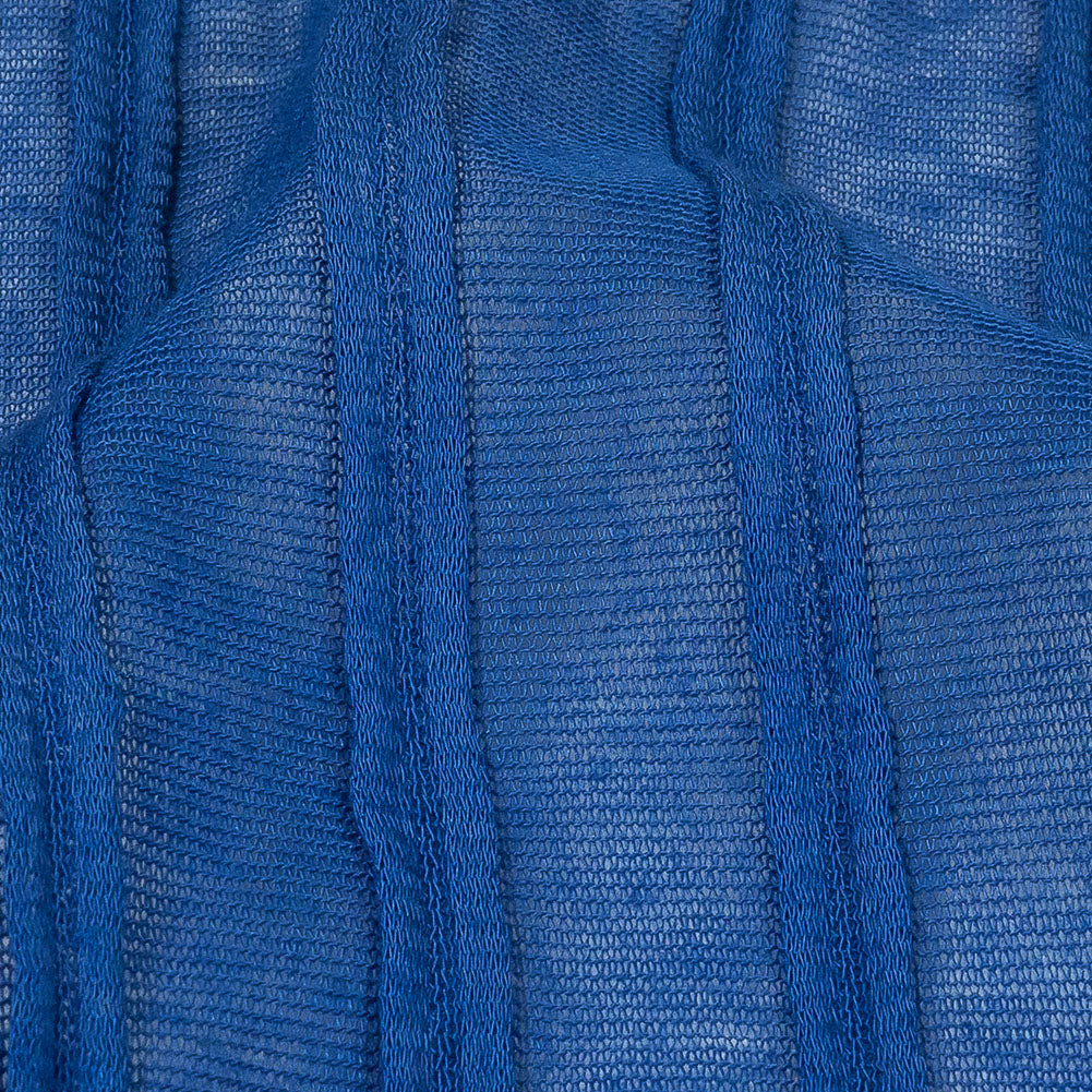 Italian Nautical Blue Pintucked Sheer Rayon Jersey - Joann Fabrics