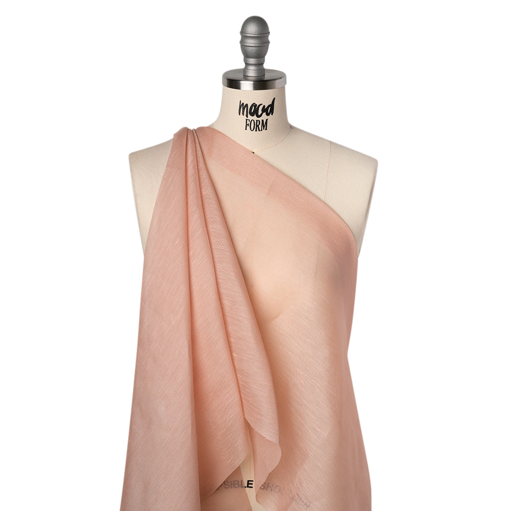 Linen and Silk Scrim - Ballet Pink - Famous Australian Designer Deadstock - Joann Fabrics