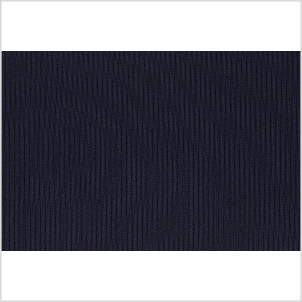 True Navy Rib Knit Trim - 7