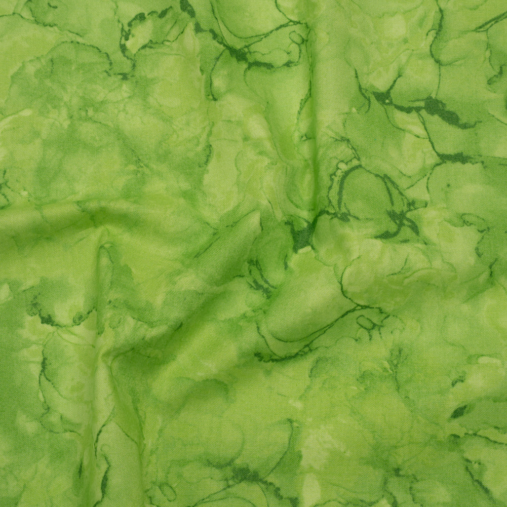 Printed Quilting Cotton by Northcott - Green Apple Abstract - Mirage Collection - Joann Fabrics