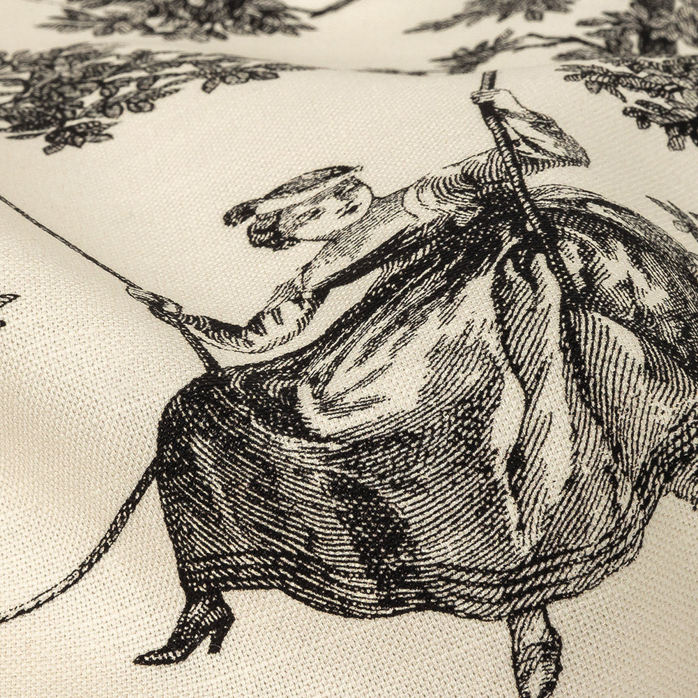 Victoria Noir Toile Printed Cotton Canvas - Joann Fabrics