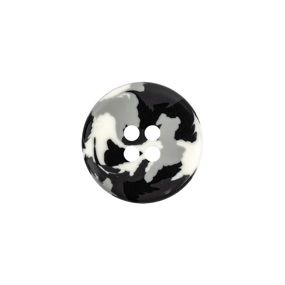 Black, Gray and White Camouflage 4-Hole Tire Rim Button - 28L/18mm - Joann Fabrics