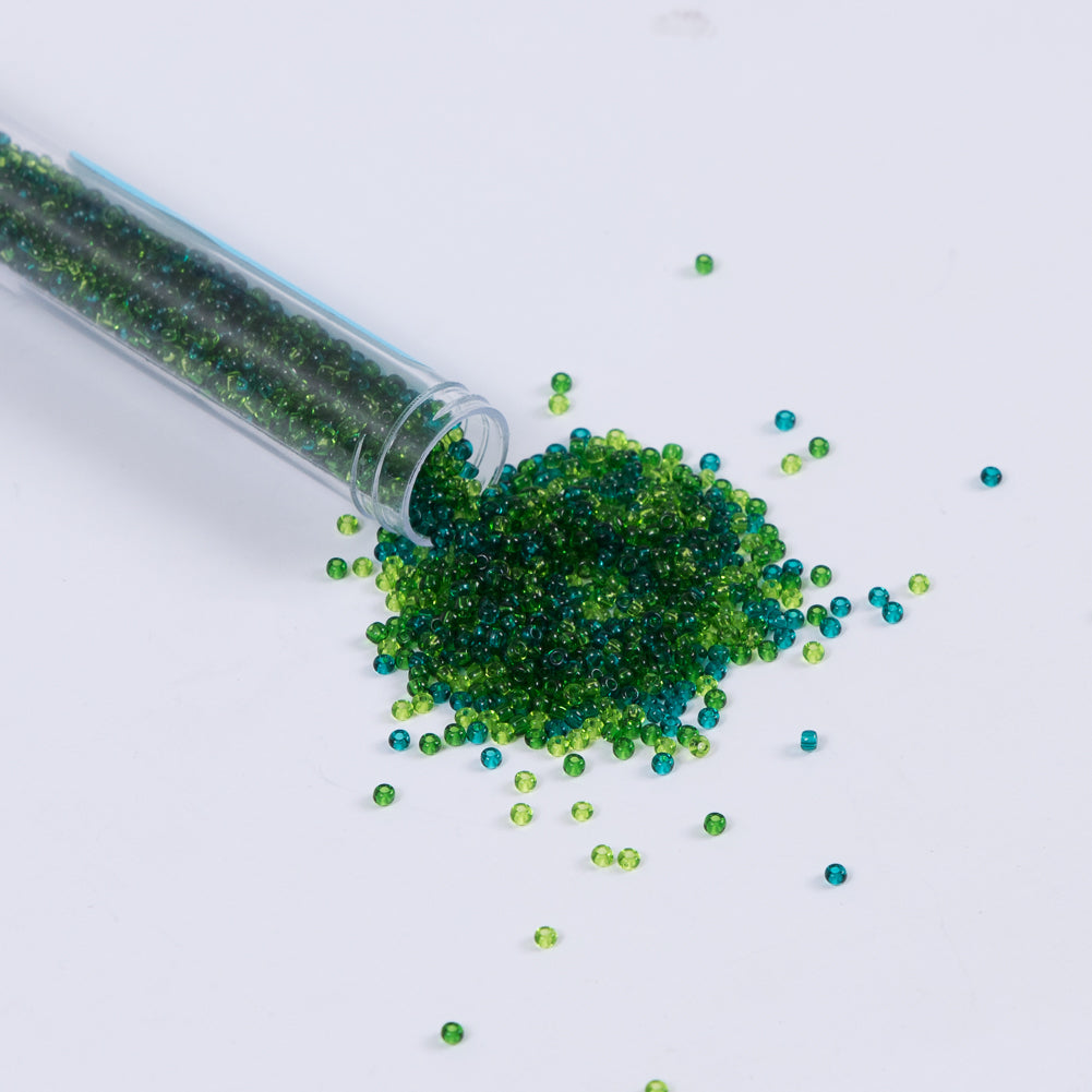 Clear Seagreen Mixed Czech Seed Beads - Size 10 - Joann Fabrics