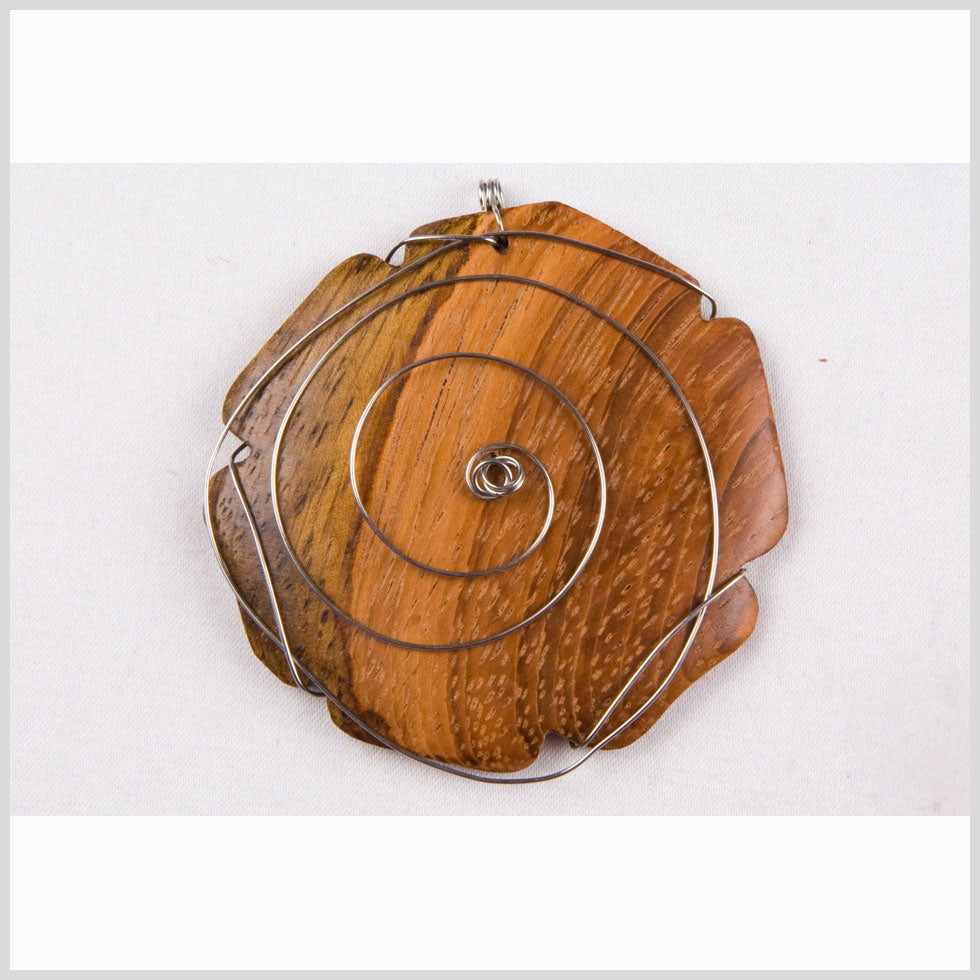 50mm Brown Wood Pendant - Joann Fabrics