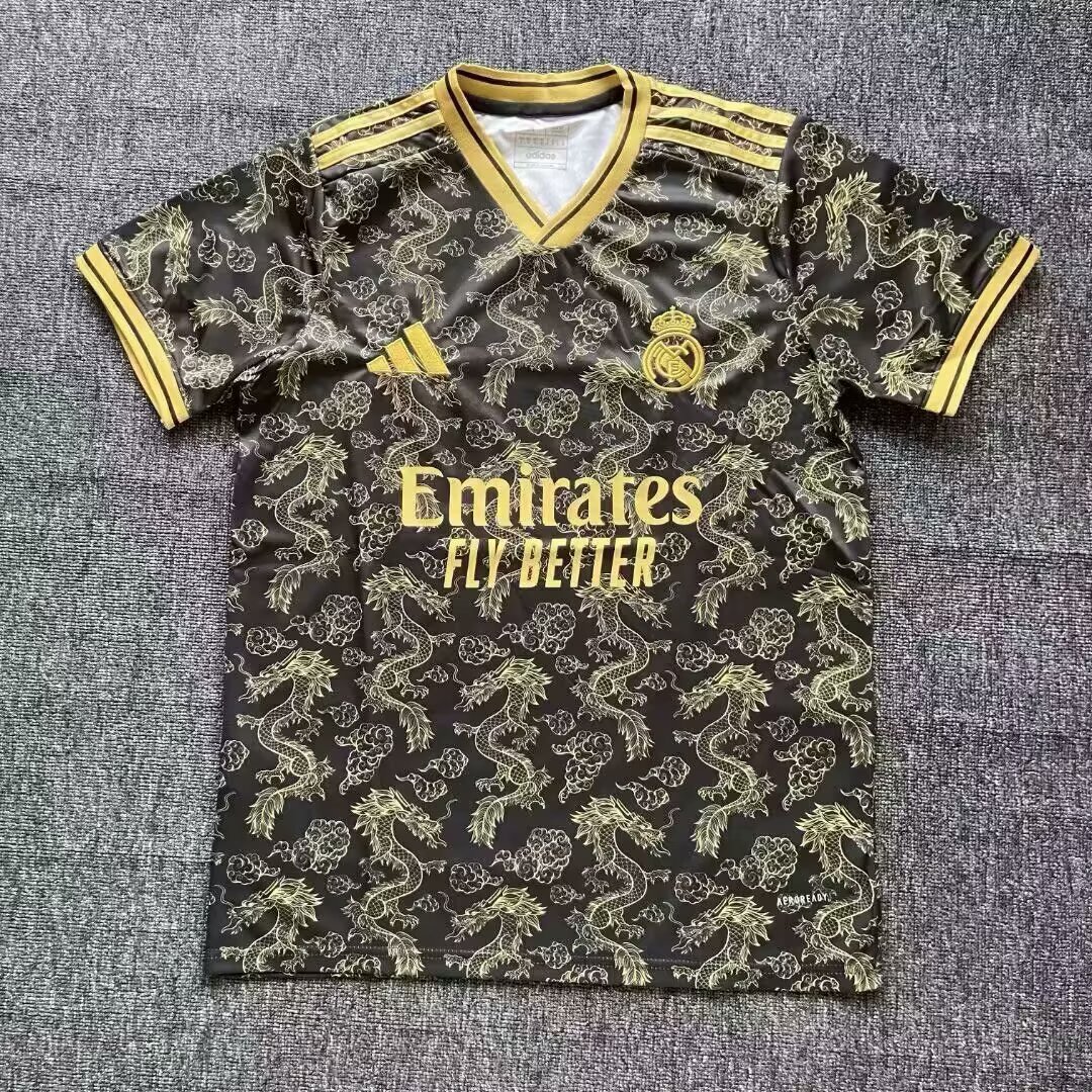 2025/2026 Real Madrid Dragon Picture Training clothes Football Shirt 1:1 Thai Quality