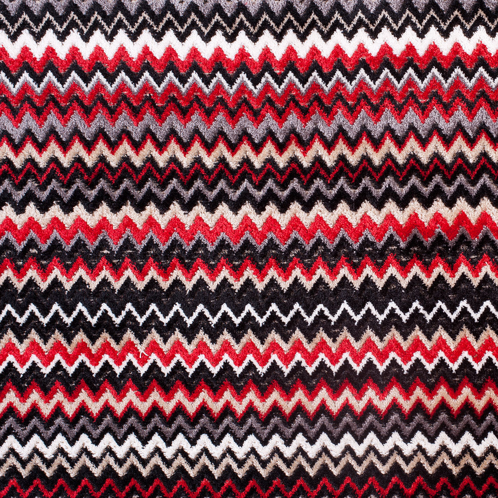 Red & Gray Small Flamestitch Velvet Tapestry - Joann Fabrics