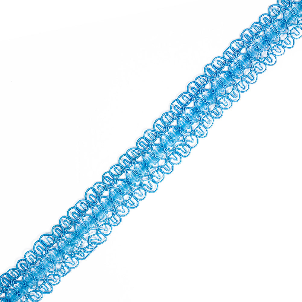 Blue Gimp Braided Trim - 1.75