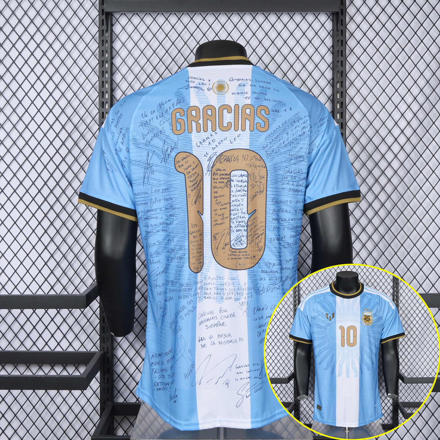【Signed Version】Argentina 2026 Messi Anniversary Special Jersey - Player Version - UnitedFutballJersey