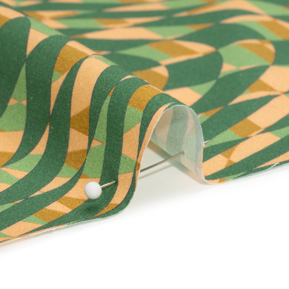 Mood Exclusive Green Picnic Pantomime Stretch Cotton Poplin - Joann Fabrics