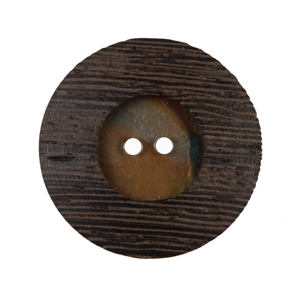 Brown Wooden 2-Hole Button - 42L/27mm - Joann Fabrics