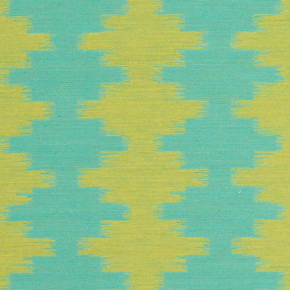 Jade/Lime Ikat-Like Stripes Lightweight Cotton Woven - Joann Fabrics
