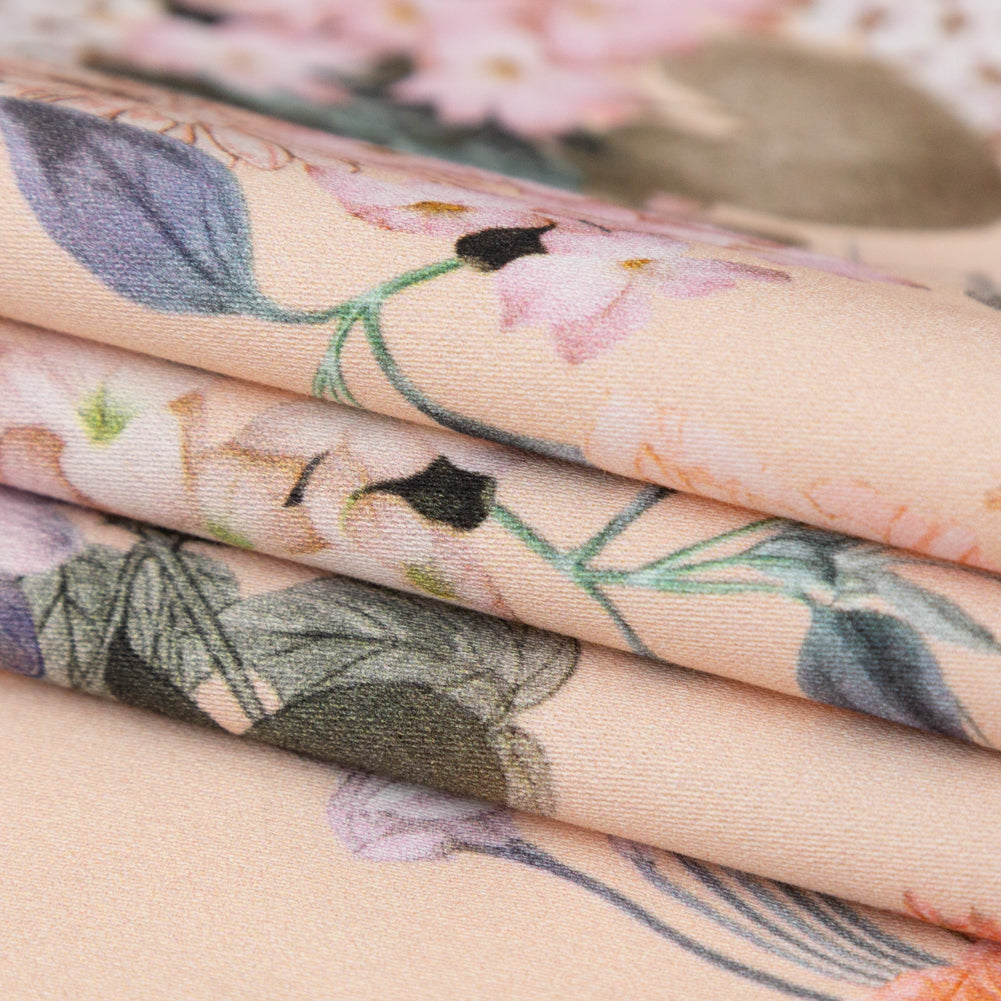 Stretch Cotton Sateen - Bisque Floral - Trifling Thoughts Print - Mood Exclusive Kenko Collection - Joann Fabrics
