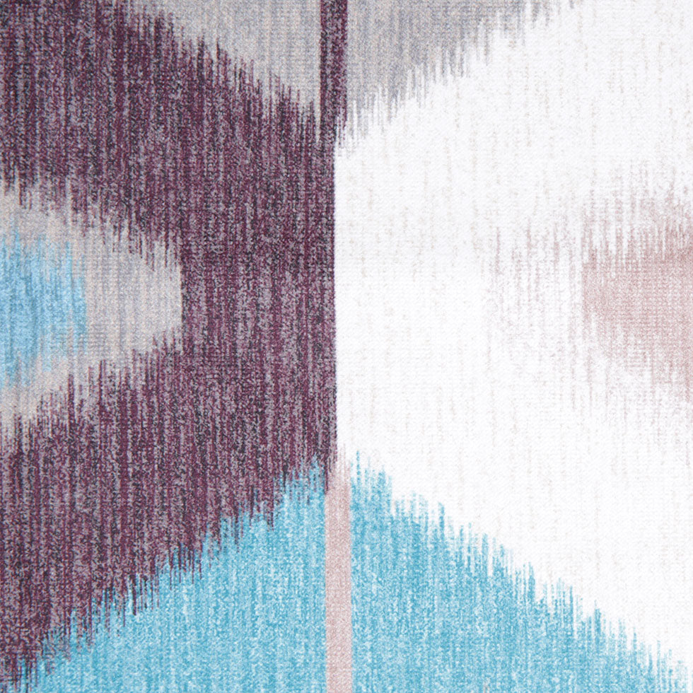 Aqua Large-Scale Ikat Geometric Upholstery Velvet - Joann Fabrics