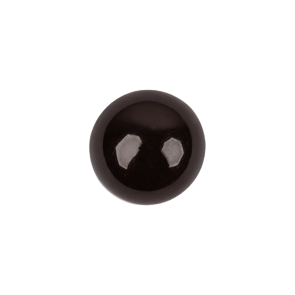 Brown Abstract Swirl Glass and Metal Shank Back Button - 24L/15mm - Joann Fabrics