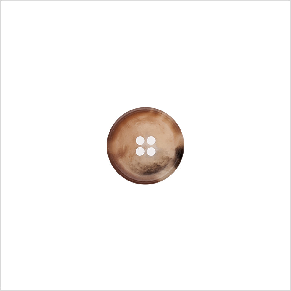 Italian Matte Light Brown Rimmed 4-Hole Button - 24L/15mm - Joann Fabrics