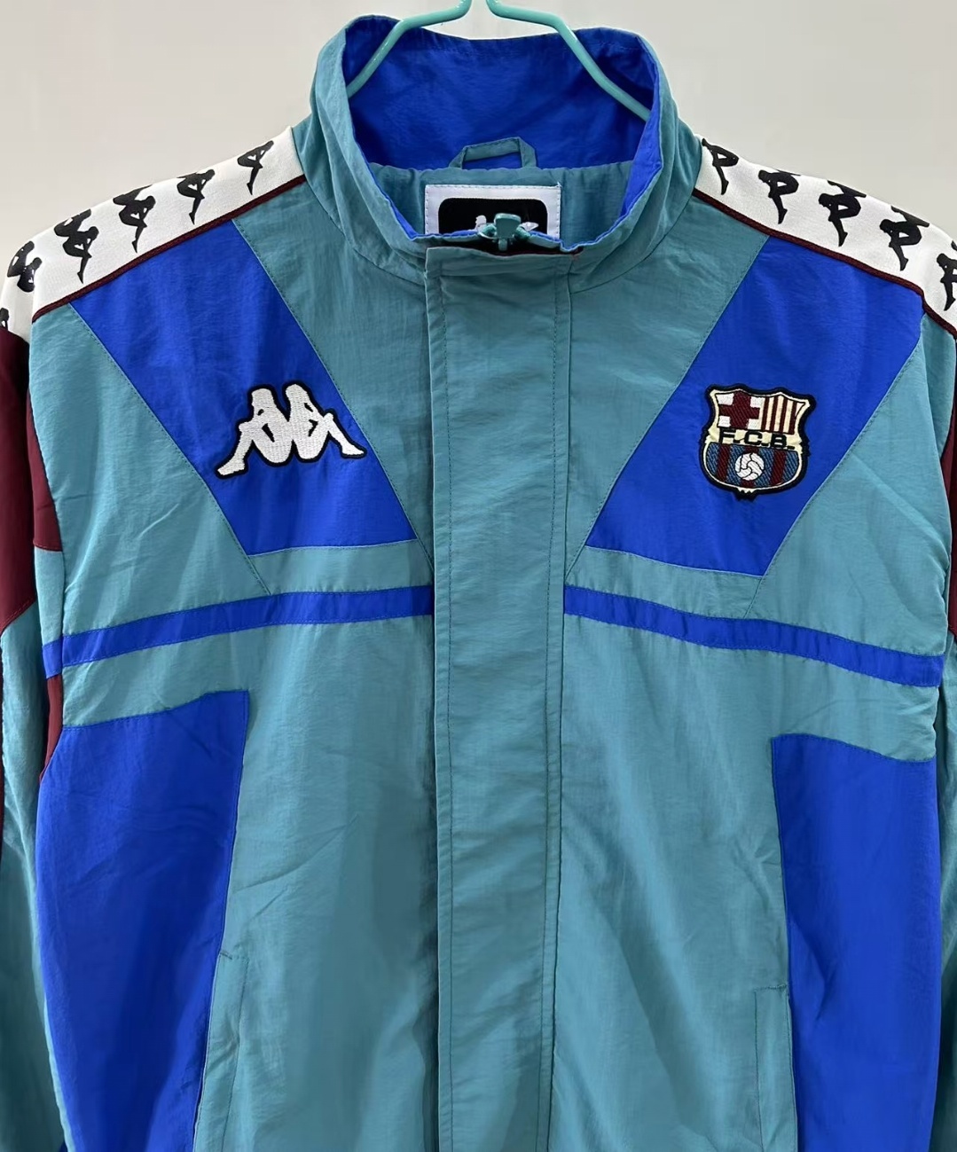 1992/1995 Retro Barcelona Windbreaker Green Jersey 1:1 Thai Quality