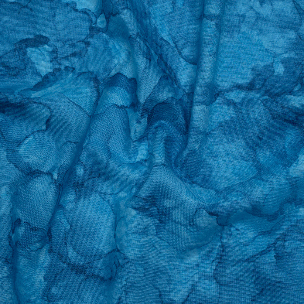 Printed Quilting Cotton by Northcott - Bahama Blue Abstract - Mirage Collection - Joann Fabrics