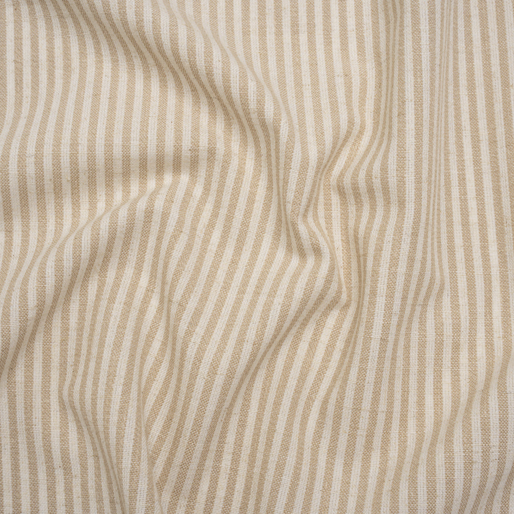 Recycled Polyester Blend Woven - Linen Candy Stripes - British Imported - Joann Fabrics