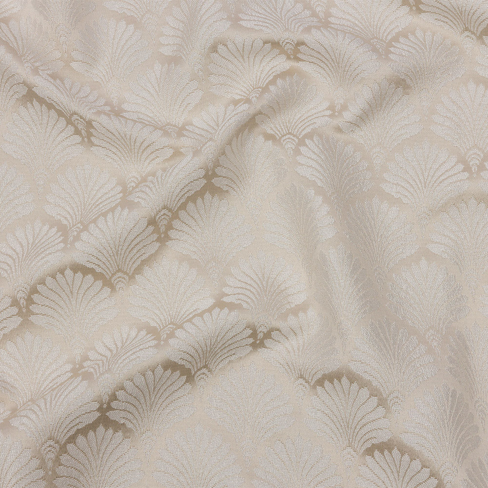 Drapery Jacquard - Oyster Palm Fans - British Imported - Joann Fabrics