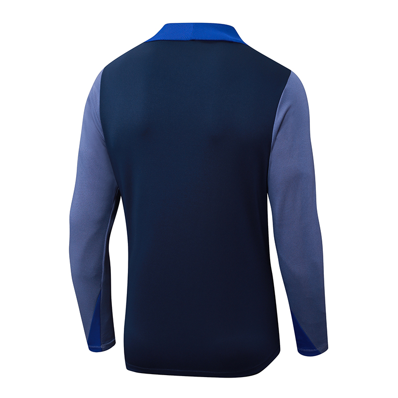 2025/2026 Psg Paris Saint-Germain Half-Pull Training Suit Royal Blue Set 01