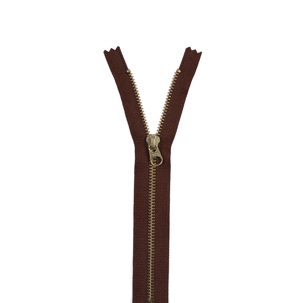 Metal Closed Bottom Zipper with Gold Teeth 8