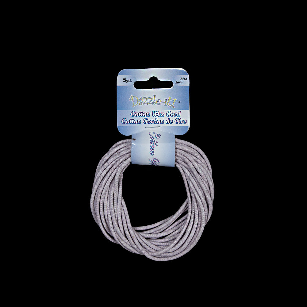 Dazzle-It Mauve Cotton Wax Cord - 2mm - Joann Fabrics