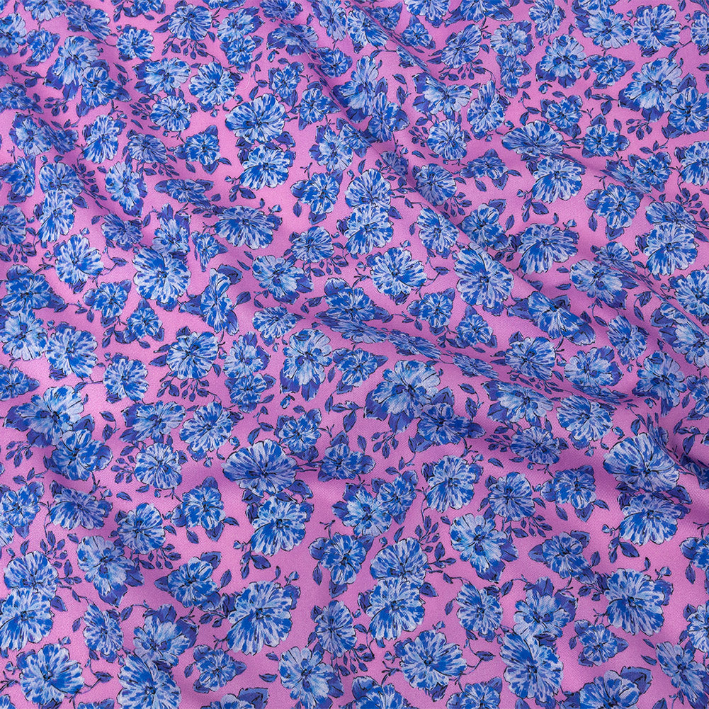 Mood Exclusive Pink Parisian Perennials Cotton Voile - Joann Fabrics
