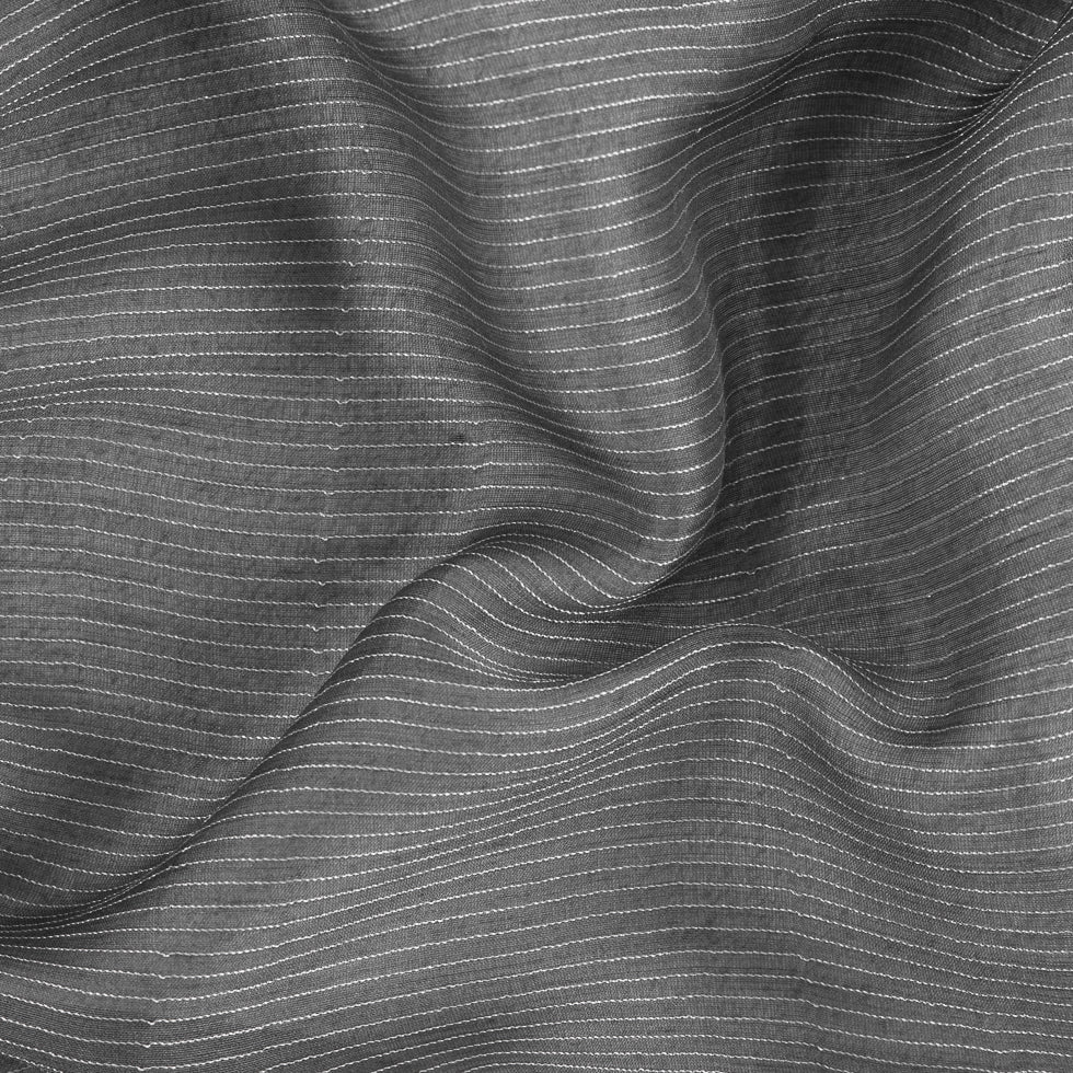 Gray/Silver Striped Polyester Chiffon - Joann Fabrics