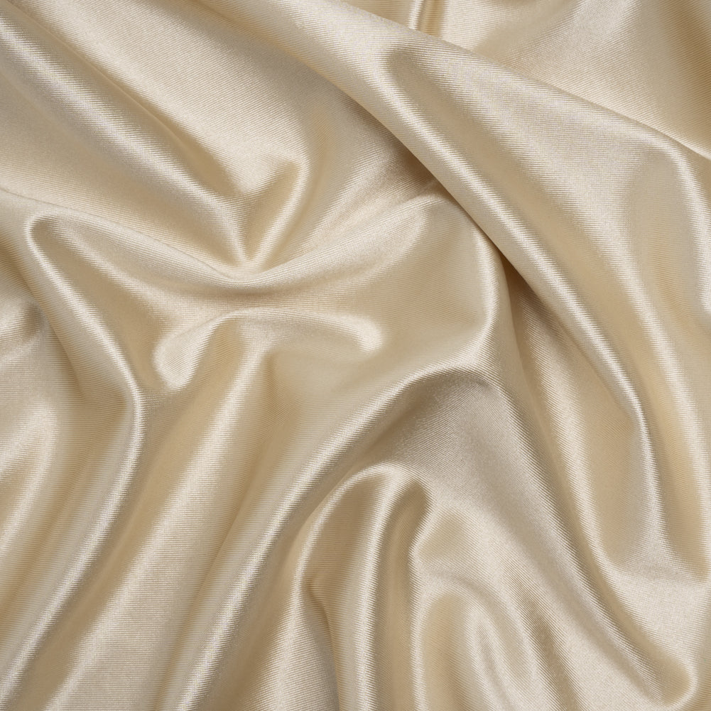 Satin-Faced Stretch Polyester Knit - Champagne Gold - Designer Deadstock - Joann Fabrics