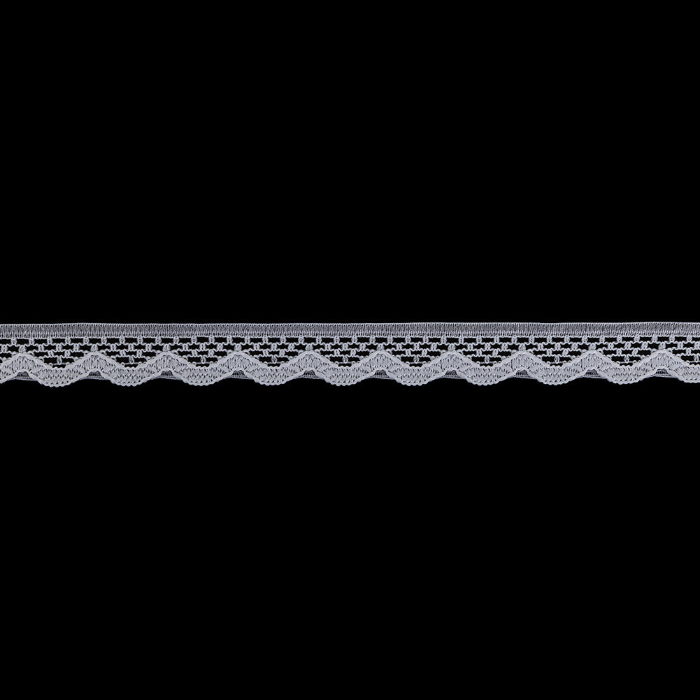 Snow White Scalloped Edge Lace Geometric Trimming - 0.5
