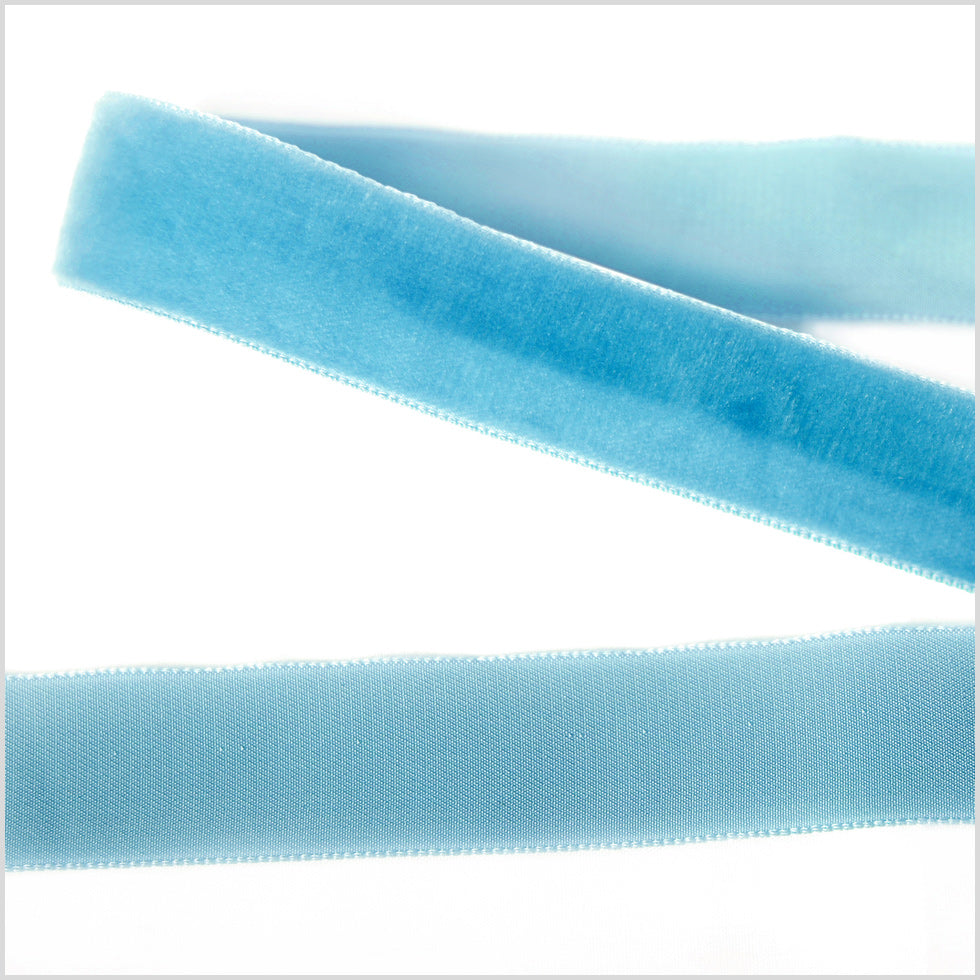 Single Faced Velvet Ribbon Made in Italy - 7/8