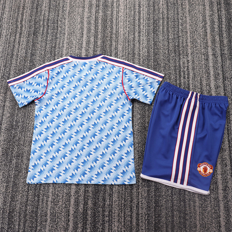 1990/1992 Retro Manchester United Away Football Shirt 1:1 Thai Quality Kids Size