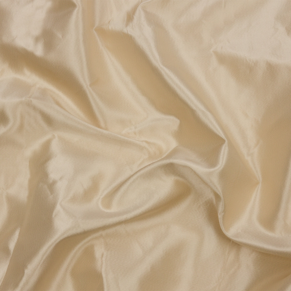 Cream Stiff Silk Satin with Metal Threads - Joann Fabrics