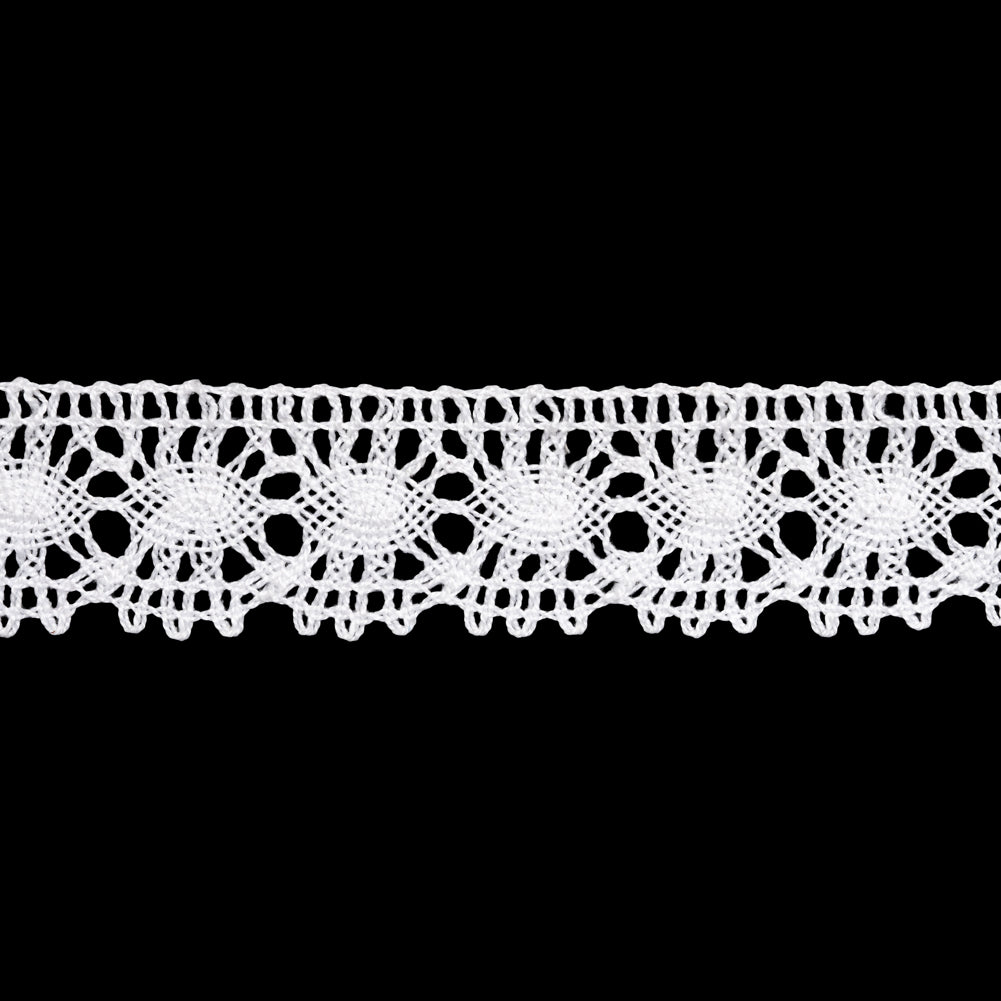 Cotton Bobbin Lace Trim - 1.375