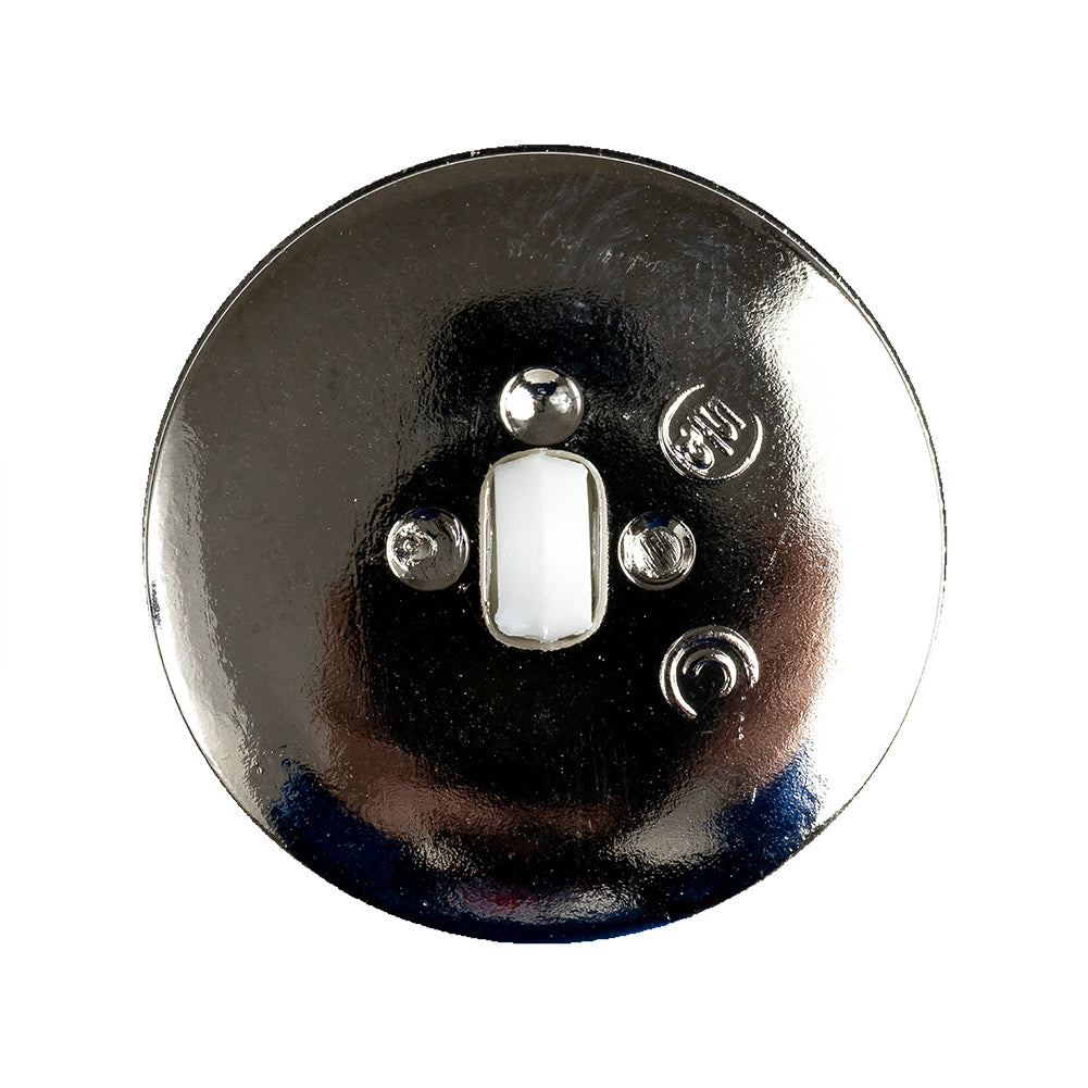 White and Silver 2-Piece Cone-Shaped Shank Back Button - 45L/29mm - Joann Fabrics