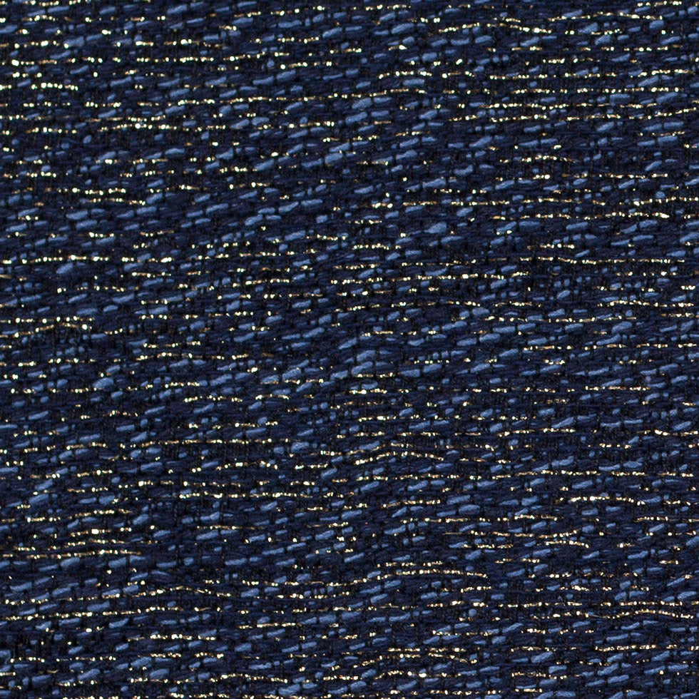 Dusky Blue, Black and Metallic Gold Novelty Woven - Joann Fabrics