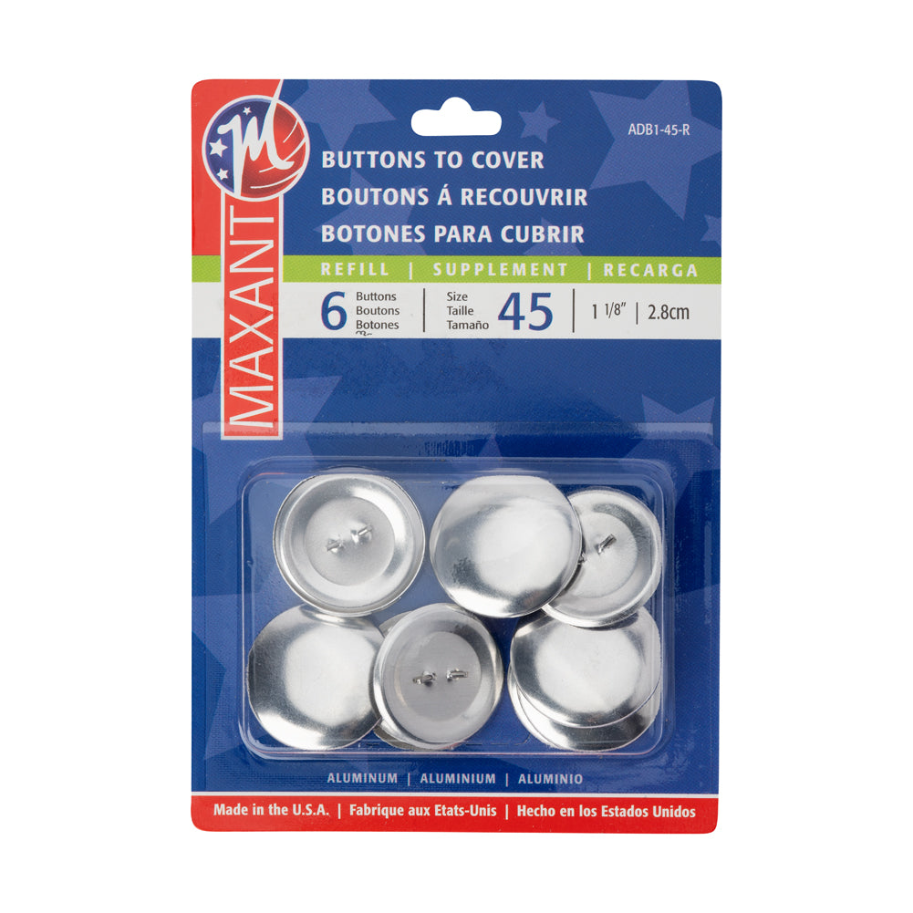 Maxant Covered Button Refills Size 45 - 6ct - Joann Fabrics