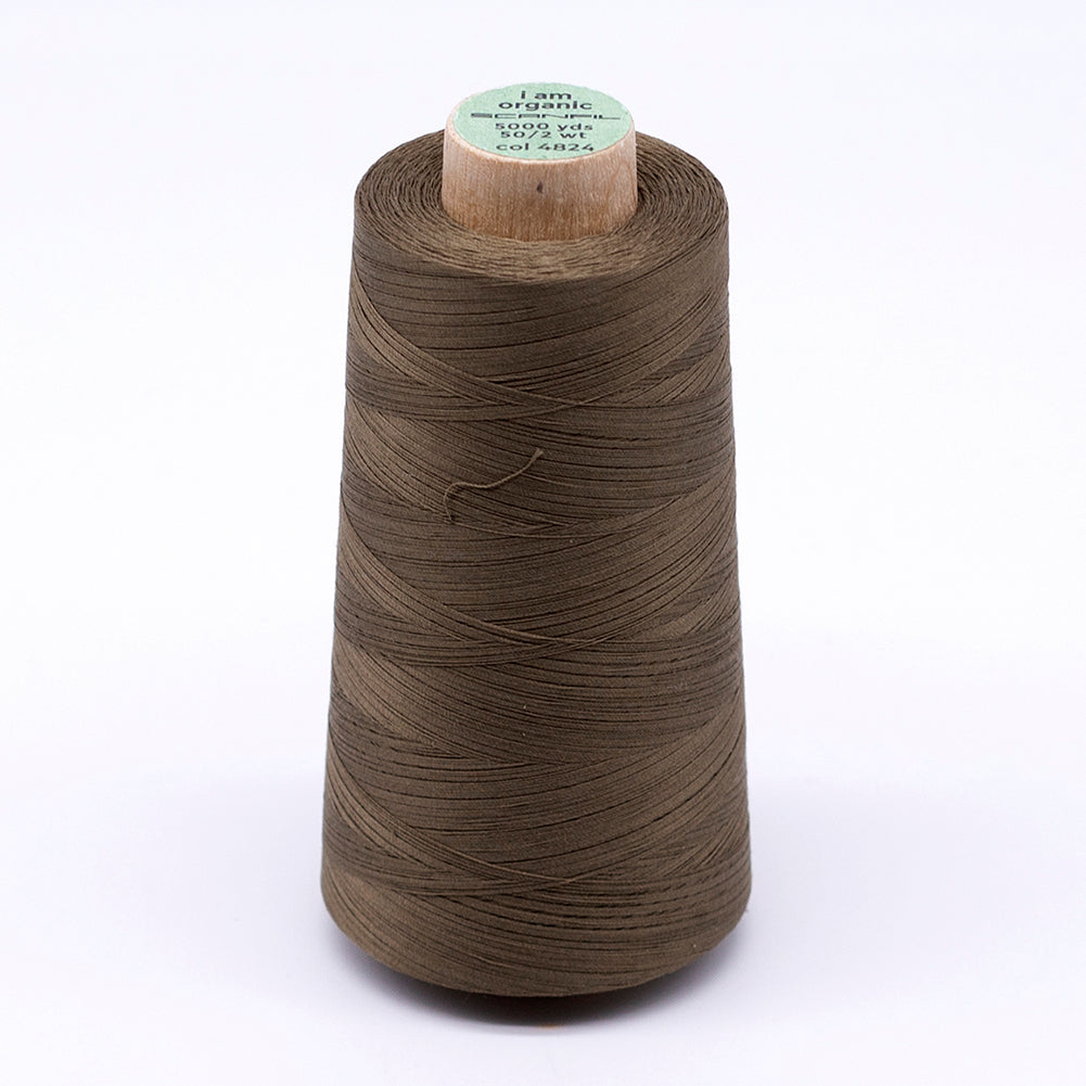 SCANFIL® 50wt Organic Pima Cotton Thread 5000 yd Cones - 4824 Lead Gray - Joann Fabrics