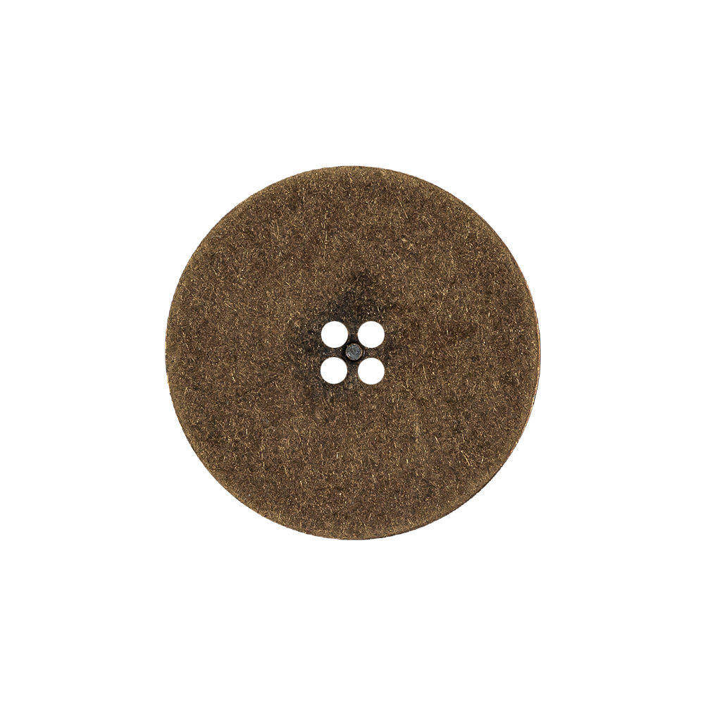 Weathered Brass Narrow Rim Low Convex 4-Hole Metal Button - 36L/23mm - Joann Fabrics