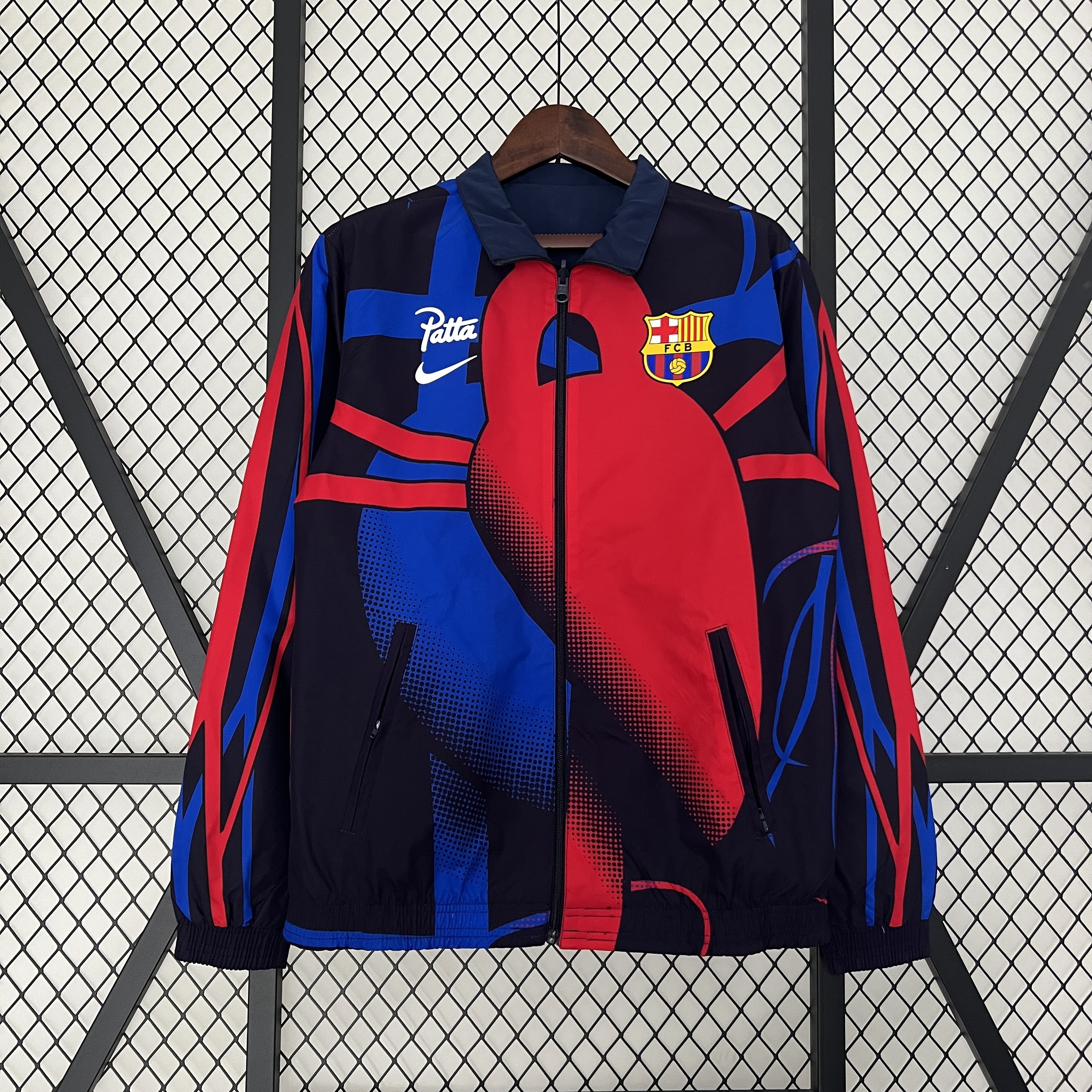 2025/2026 Barcelona Reversible Windbreaker Soccer Jersey 1:1 Thai Quality 05