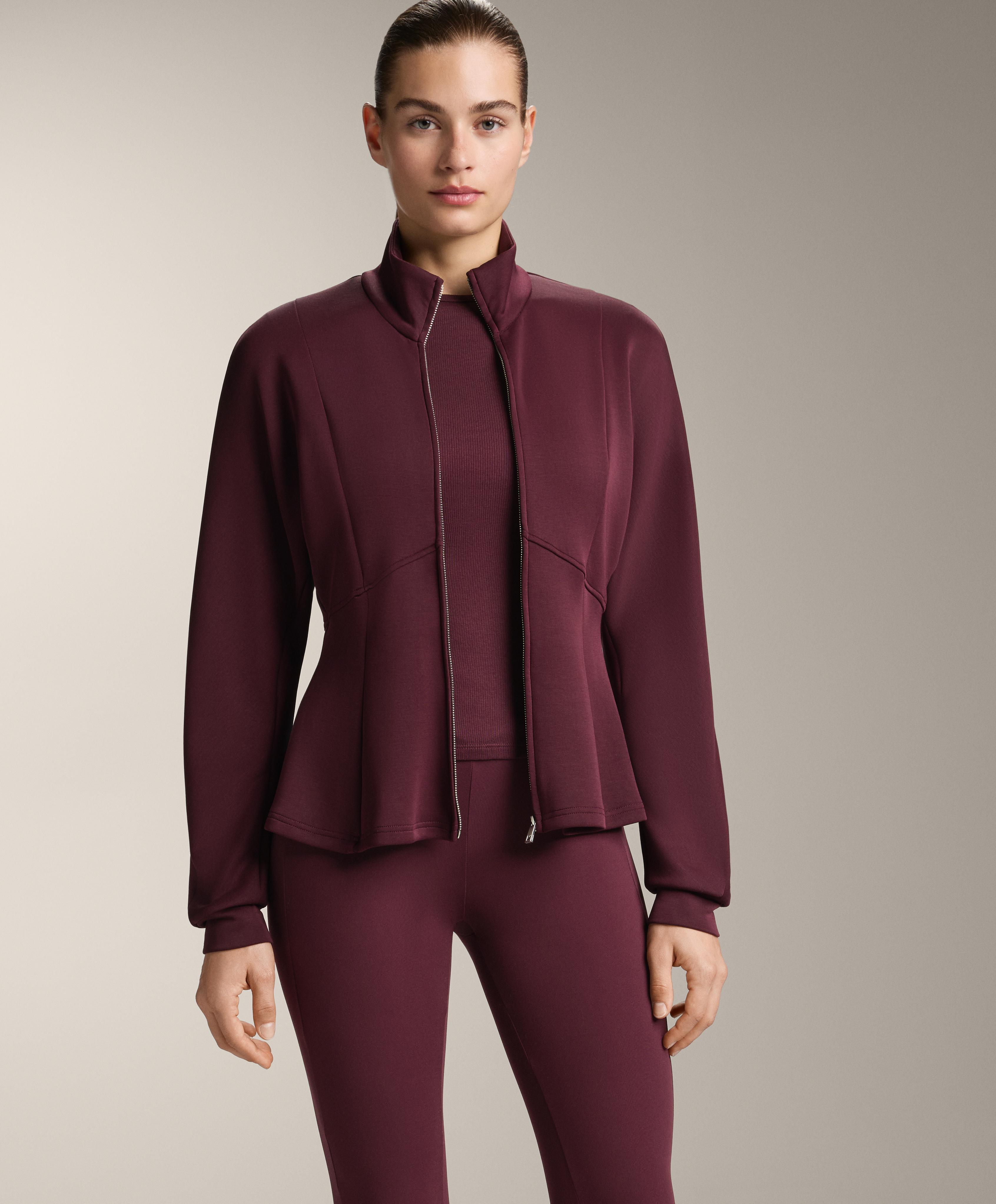 Soft-touch modal jacket with fitted waist
