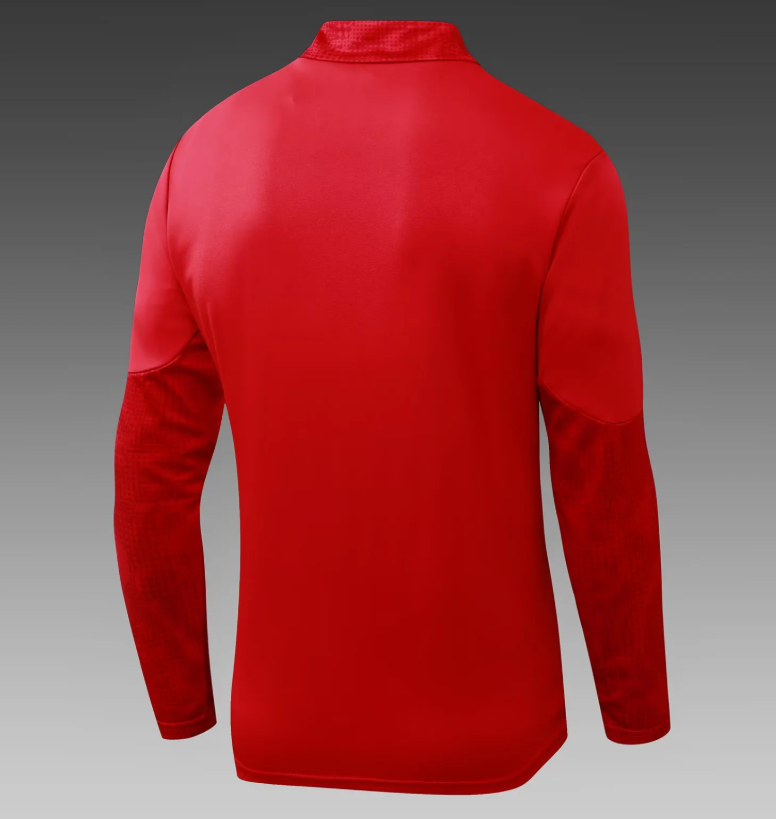 2025/2026 AC Milan Half-Pull Training Suit Red Football Jersey 1:1 Thai Quality
