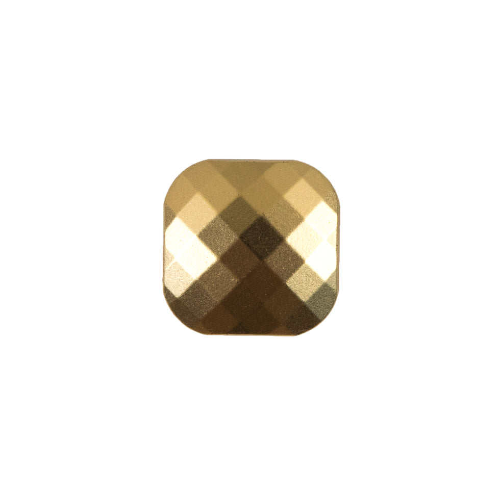 Faceted Square Gold Plastic Button - 24L/15mm - Joann Fabrics