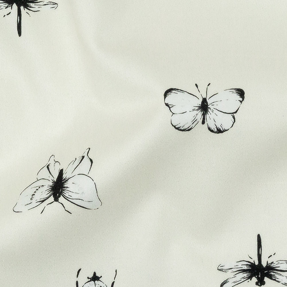 Mood Exclusive Vanilla Ice Porchlight Entomology Stretch Cotton Sateen - Joann Fabrics