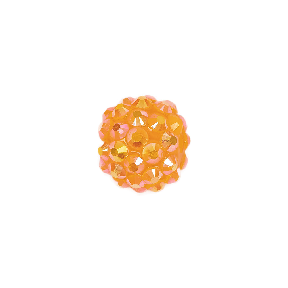 Orange AB Rhinestone and Resin Faceted 14mm Beads - 10pc - Joann Fabrics