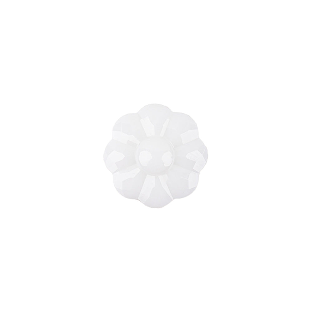 Italian White Faceted Shank Back Flower Button - 20L/12.5mm - Joann Fabrics