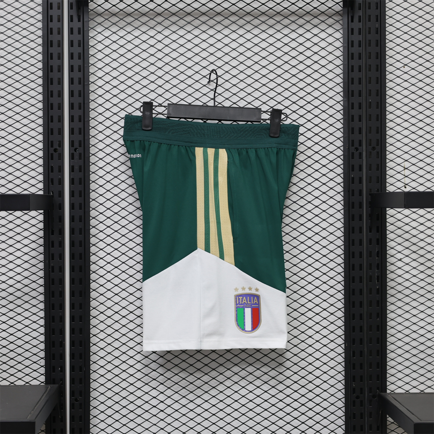 Italy 2026 White Green Training Shorts - Player Version - UnitedFutballJersey